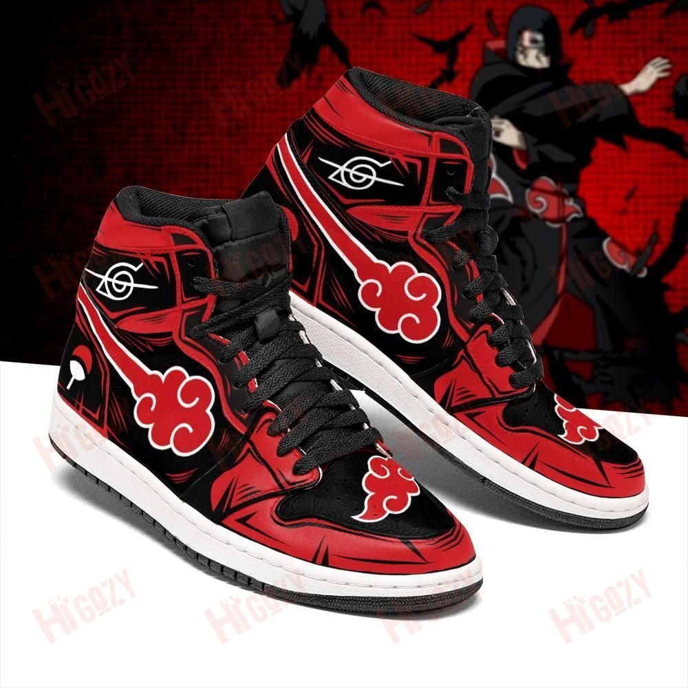 Akatsuki Sneakers Custom Itachi Symbol Anime Naruto Shoes