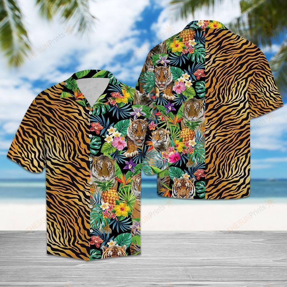 Tropical Tiger Hawaiian Shirt Ha2164