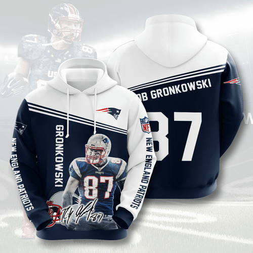 Gronkowski New England Patriots 74 Unisex 3D Hoodie Gift For Fans