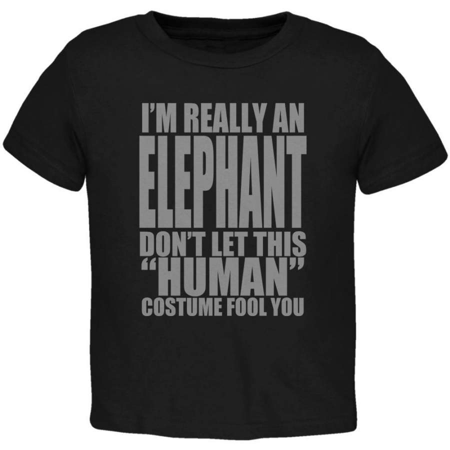 Halloween Human Elephant Costume Toddler T Shirt