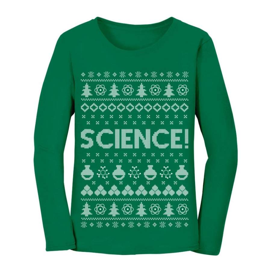 Science Ugly Christmas sweater Women Long Sleeve T-Shirt