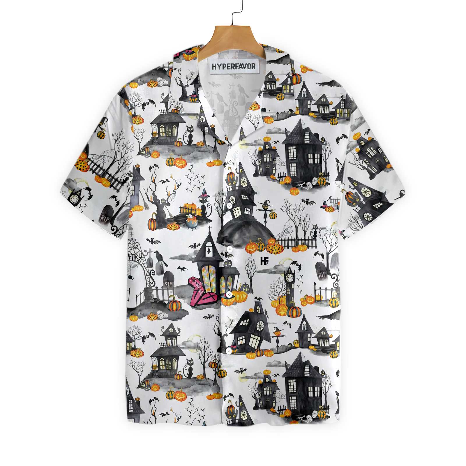 Haunted Houses Halloween Hawaii Shirt For Men And Women Ha55732