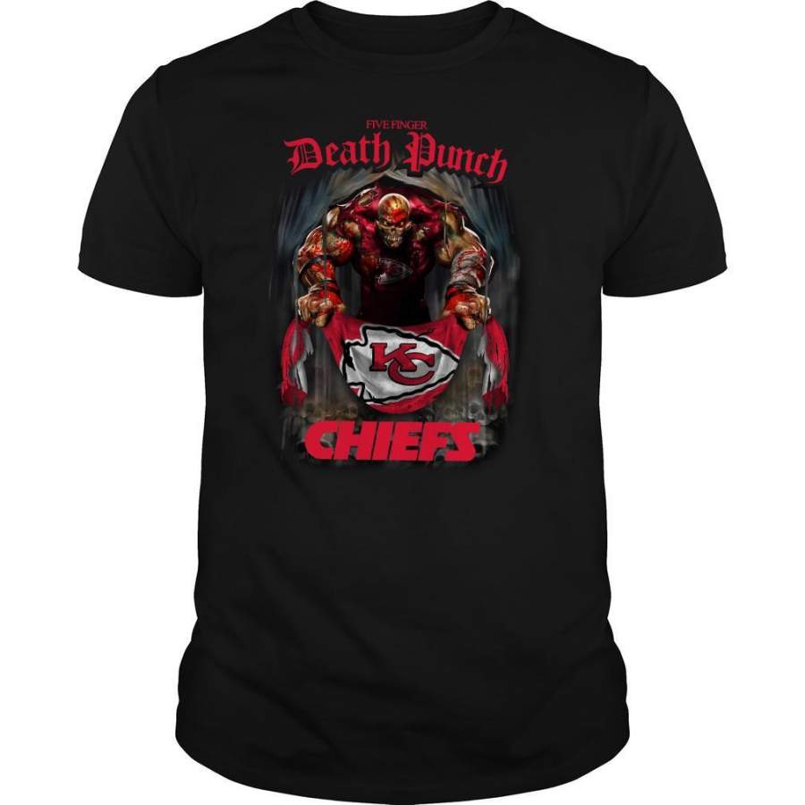 Death Punch Kansas City Chiefs Flag Shirt