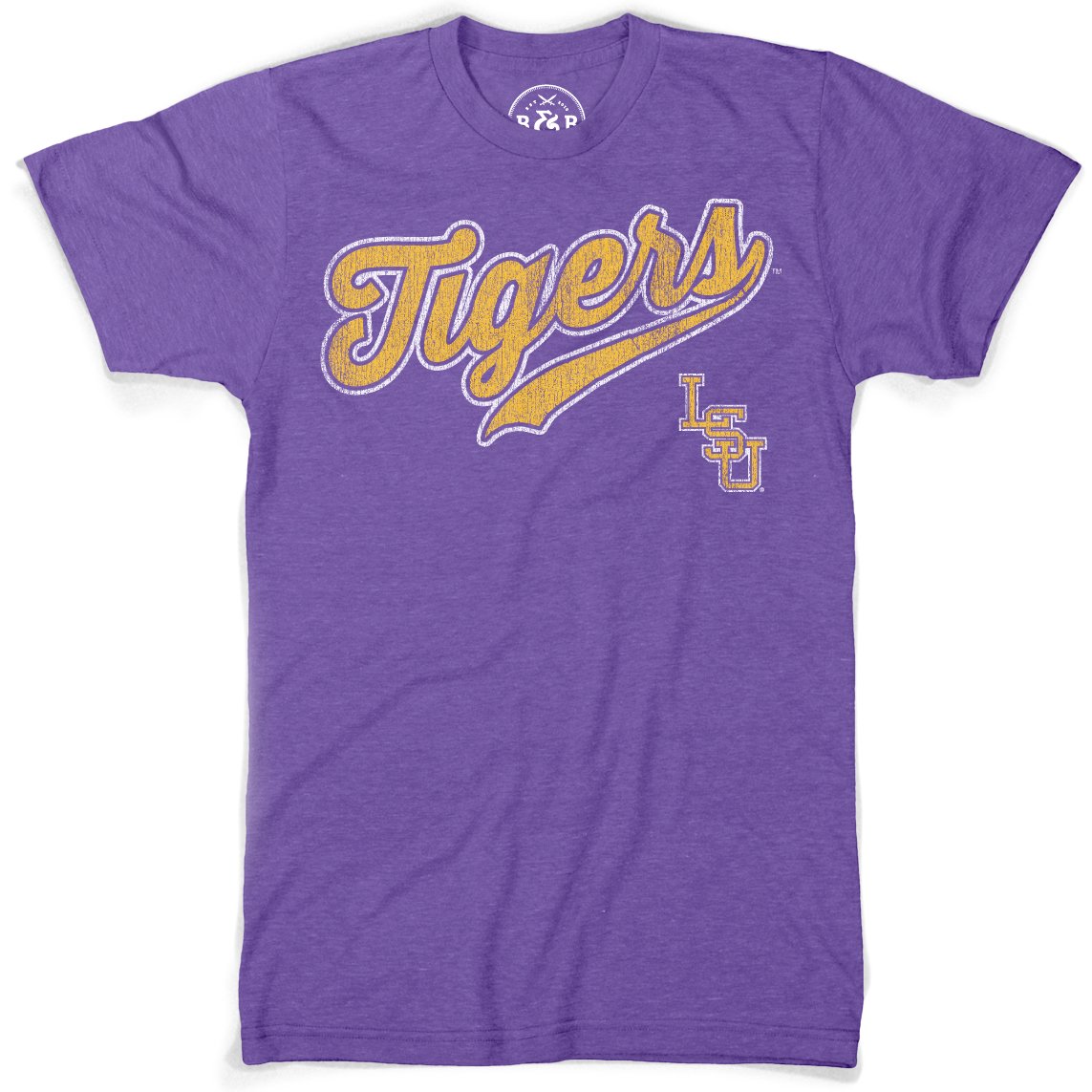 B&B Dry Goods LSU Tigers Baseball Skip Script T-Shirt – Purple