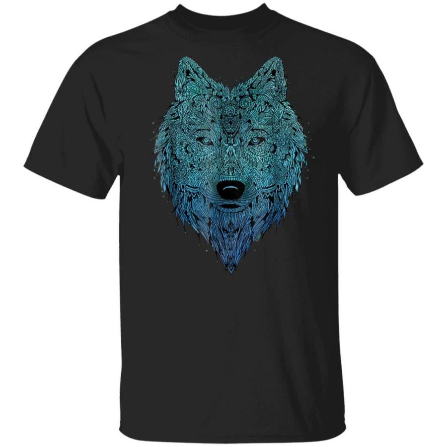 Wolf of the night sky illuminating animal T-Shirt