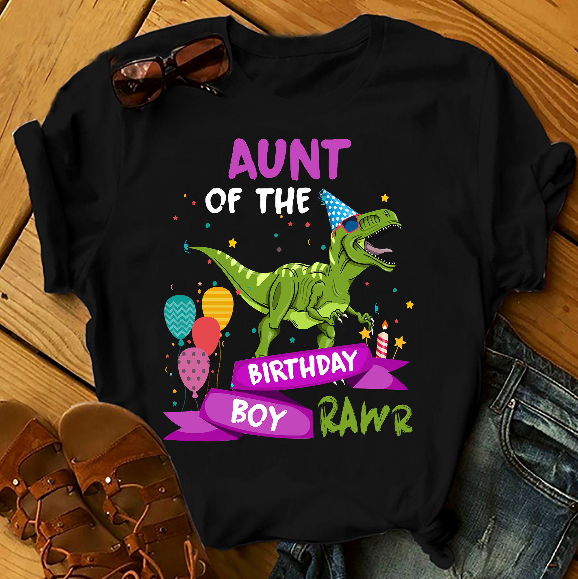 Aunt Of The Birthday Boy Shirts Men Women, Birthday T Shirts, Summer Tops, Beach T Shirts