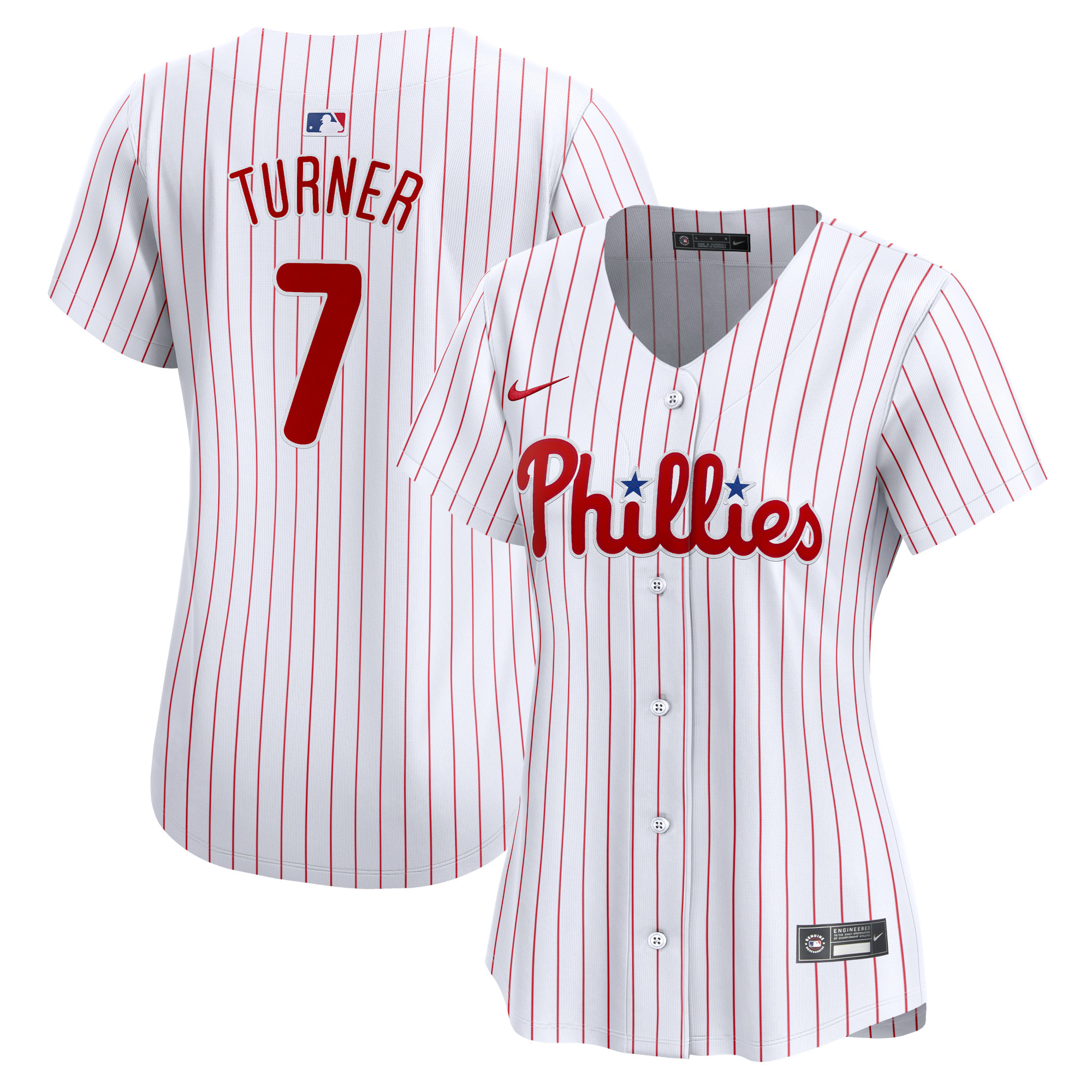 Trea Turner Philadelphia Phillies Women's Home Limited Player Jersey – White