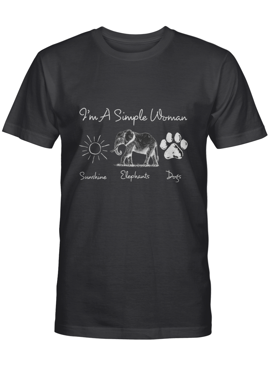 I’m a Simple Woman – Elephant T Shirt