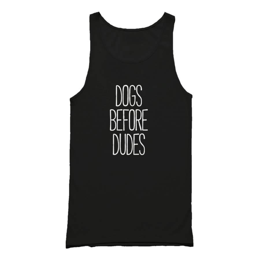 Dogs Before Dudes Funny Dog Animal Lover Puppy Tumblr Tank Top