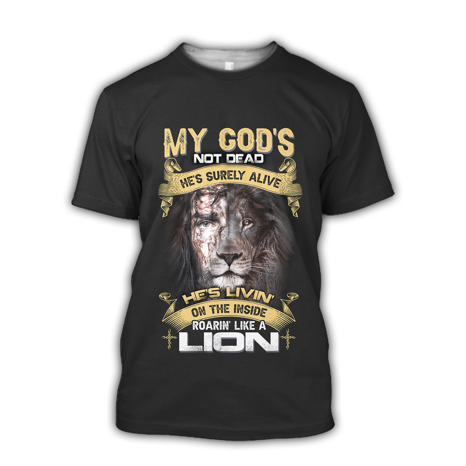 ‘s living on the inside Roarin’ like a Lion – T shirt Style for Men Father’s Day Gift