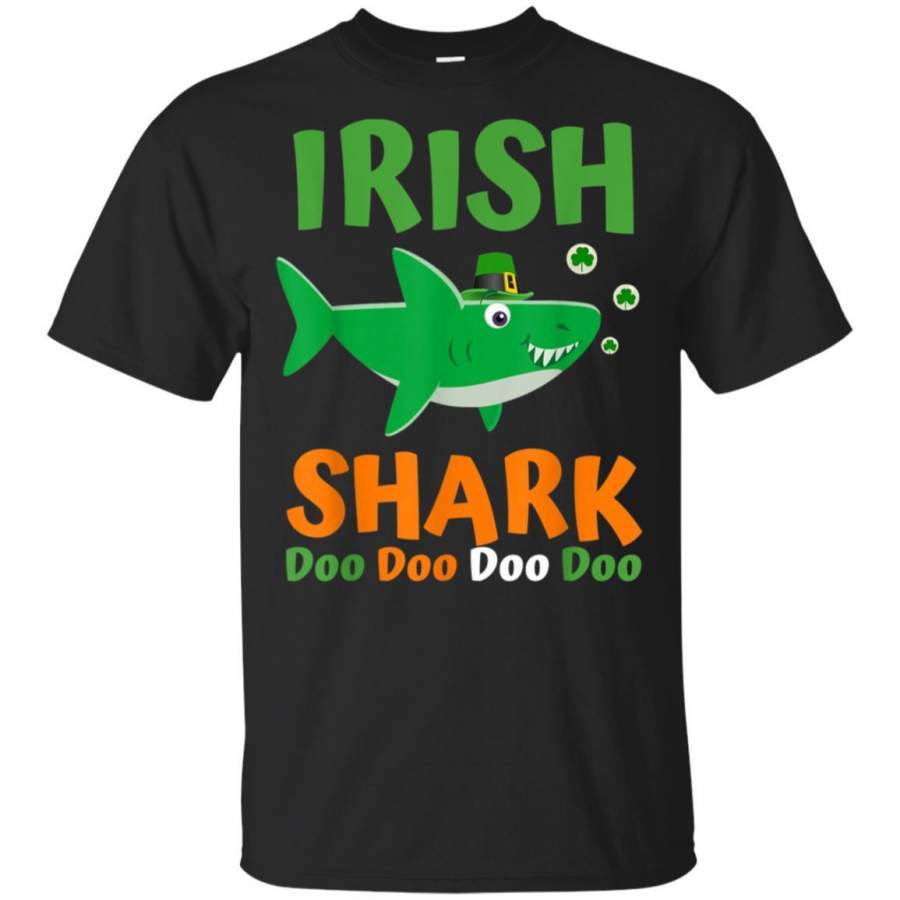 St Patricks Day Shirt Kids Toddler Women Men Irish Shark Tee