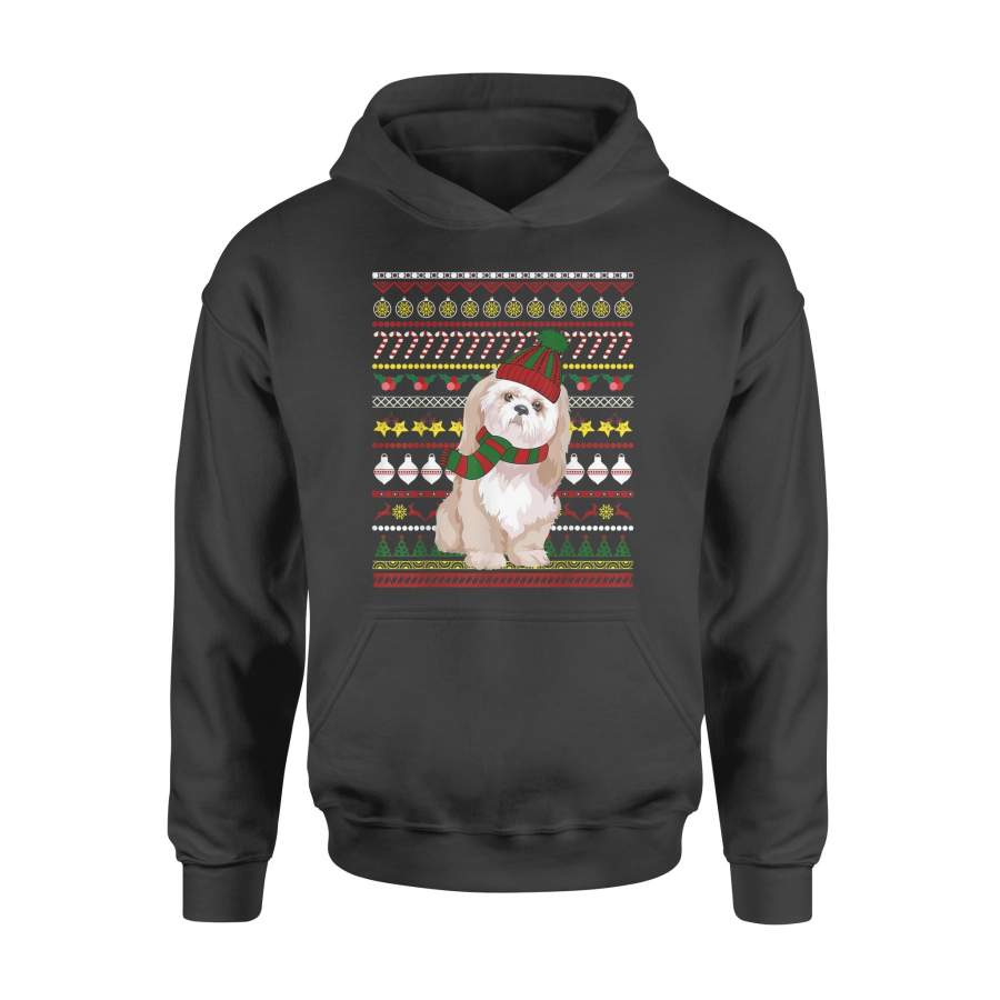 Bolognese Santa Claus Ugly Sweater Dog Gift T Shirt – Standard Hoodie