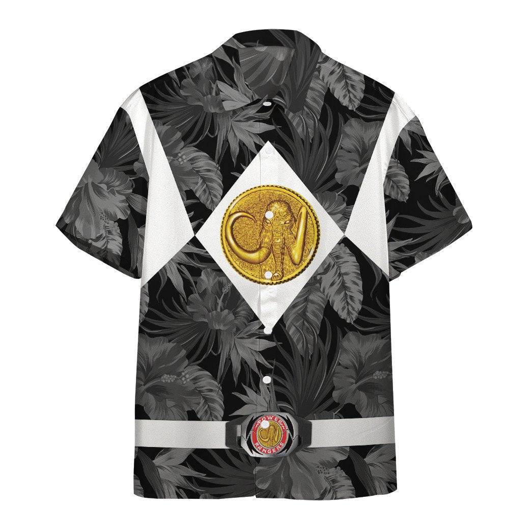 Gearhumans Movie Mighty Morphin Black Power Rangers Tropical Custom Short Sleeve Shirt