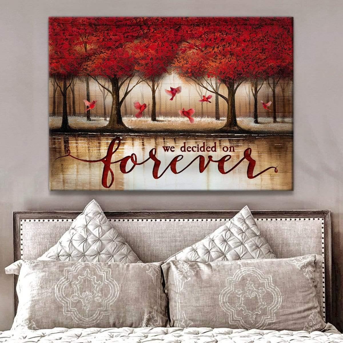 We Decided On Forever – Cardinal Premium Wall Art Canvas