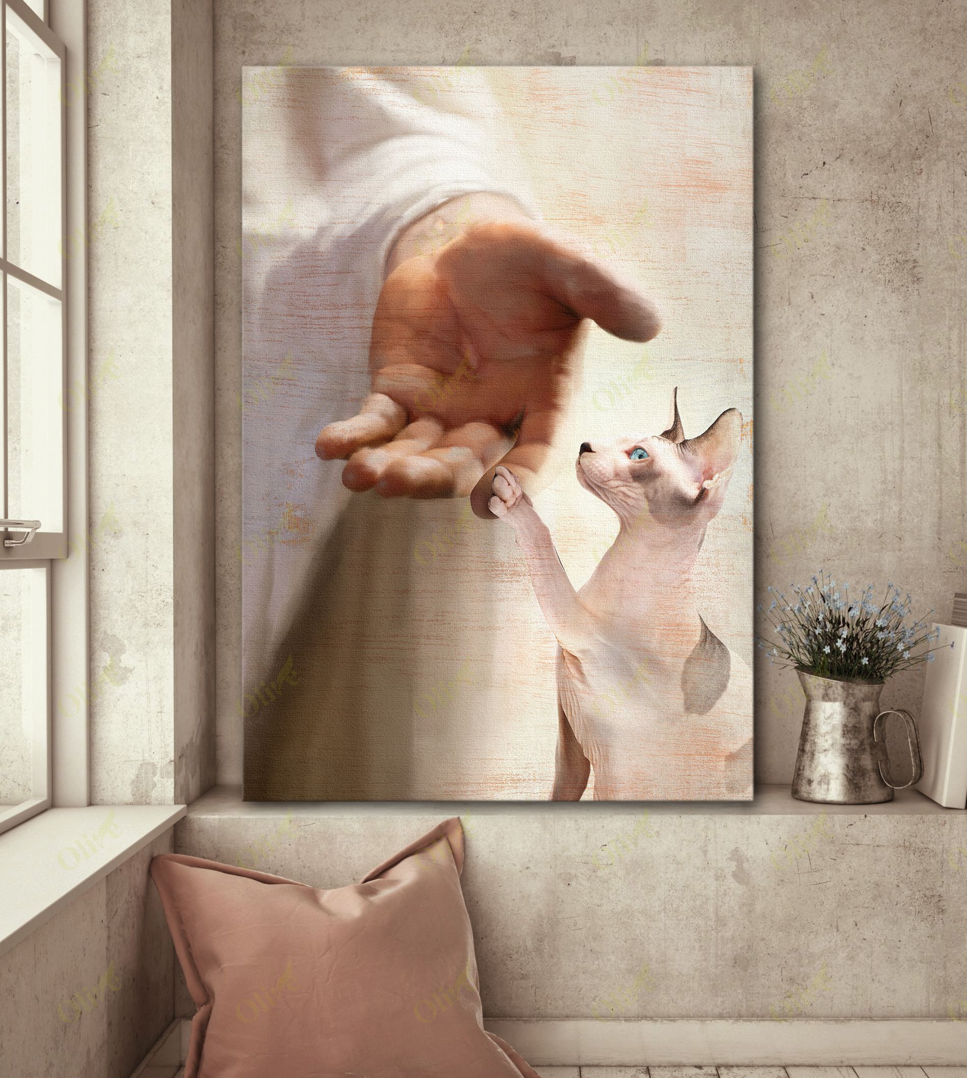 Sphynx – Take My Hand Canvas And Poster | Wall Decor Visual Art