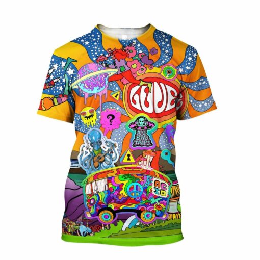 Story Of Hippie 3D All Over Printed Shirt For Hippie Lovers, Hippie Style 3D Shirts, Gift For Men And Women