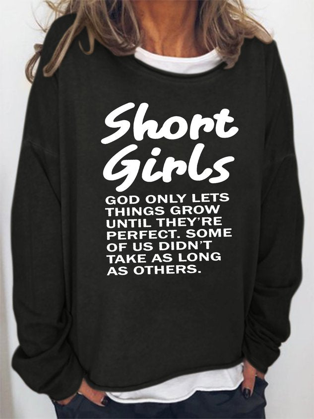 Women Short Girls Long Sleeve Top
