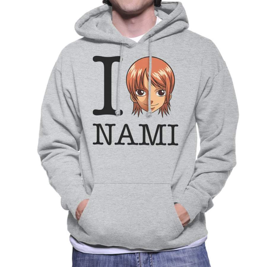 I Heart Nami One Piece Men’s Hooded Sweatshirt