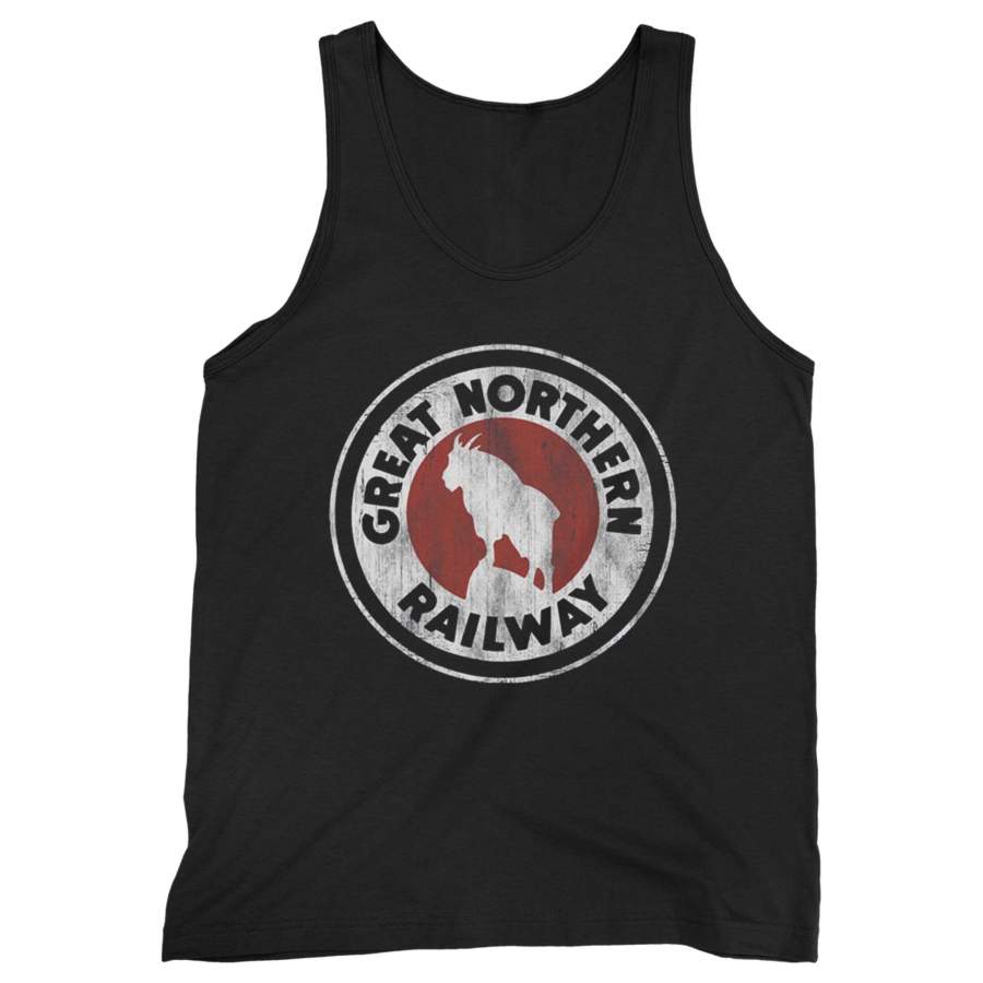 Great Northern Railway Locomotive Vintage Railroad Man’s Tank Top