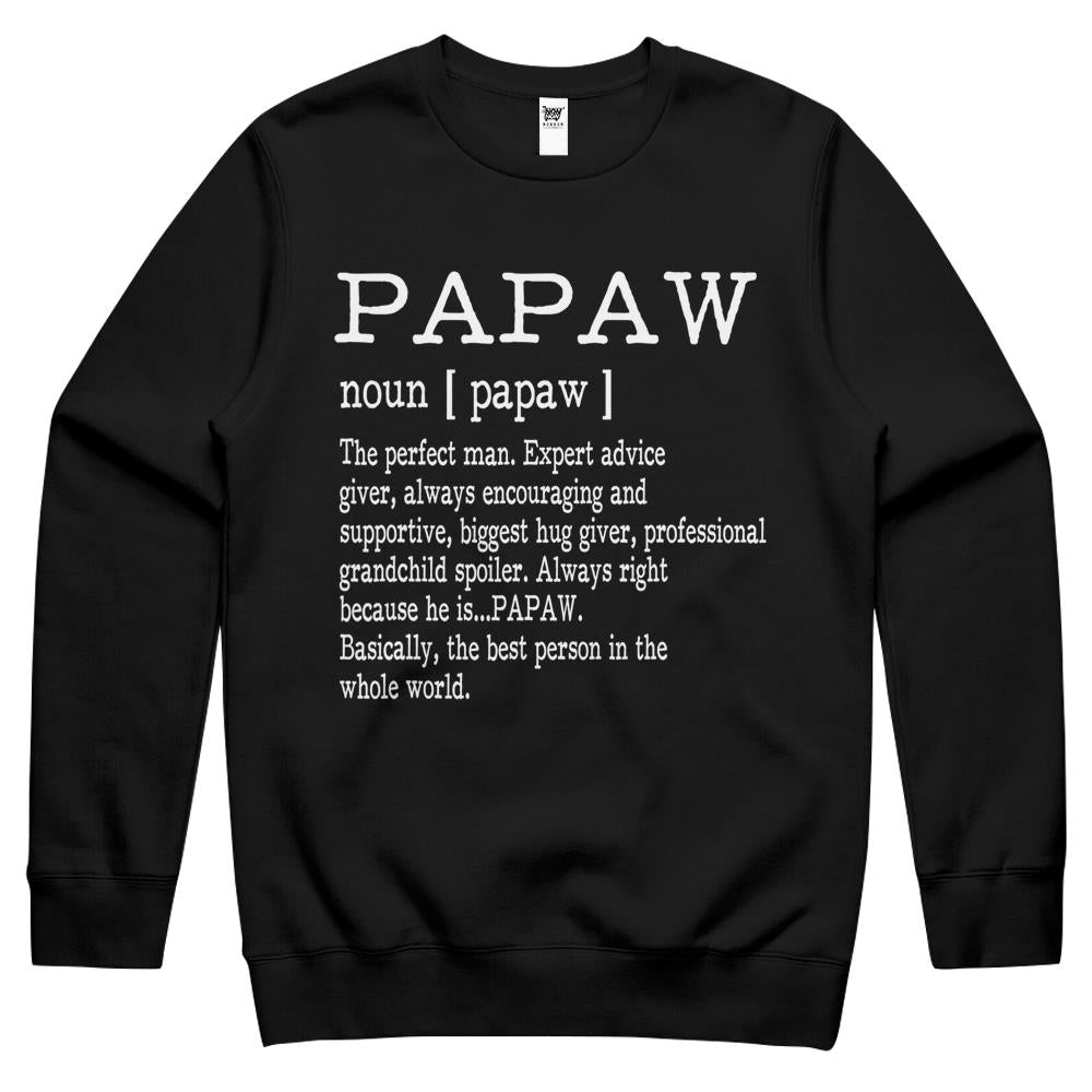 Papaw Definition Grandpa Father S Day Gifts – Men Crewneck Sweatshirt