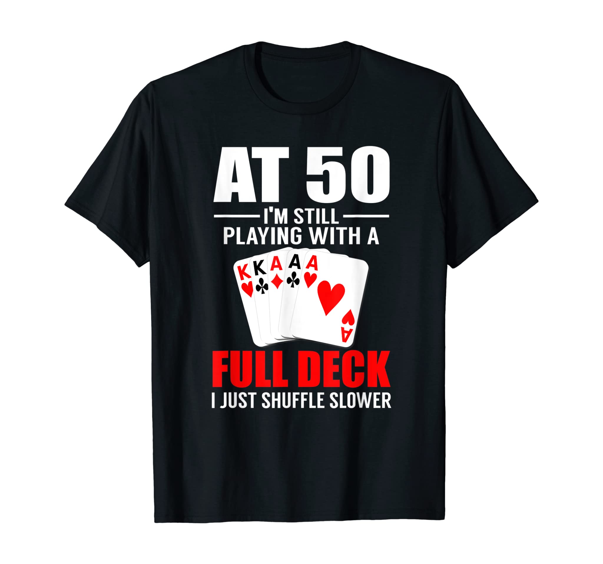 Poker Player’s 50th Birthday Shirt Funny Over The Hill Gift