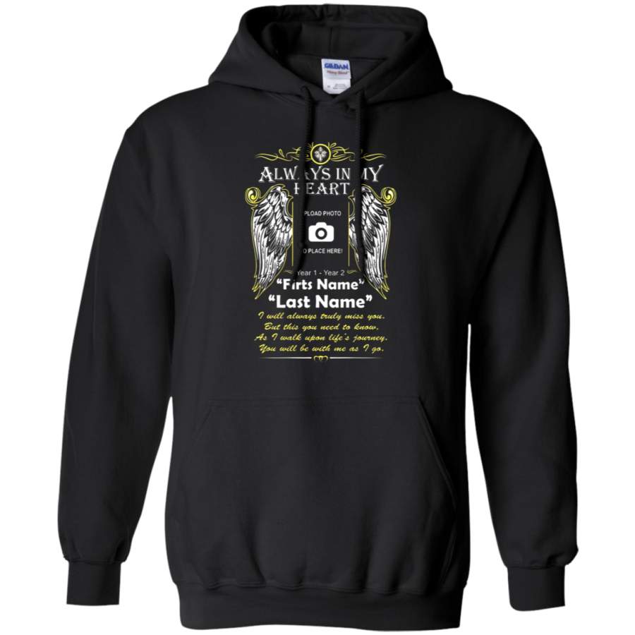 AGR Personalize – Always In My Heart Photo Tribute Hoodie