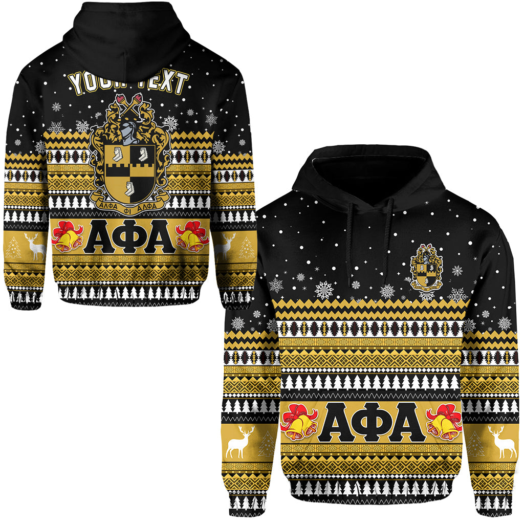 (Custom Personalised) Alpha Phi Alpha Christmas Hoodie African Pattern Lt13