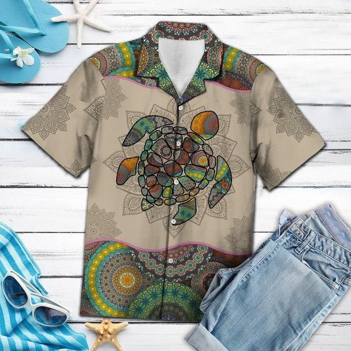 Turtle Mandala Hawaiian Shirt | Unisex | Adult | Hw1243