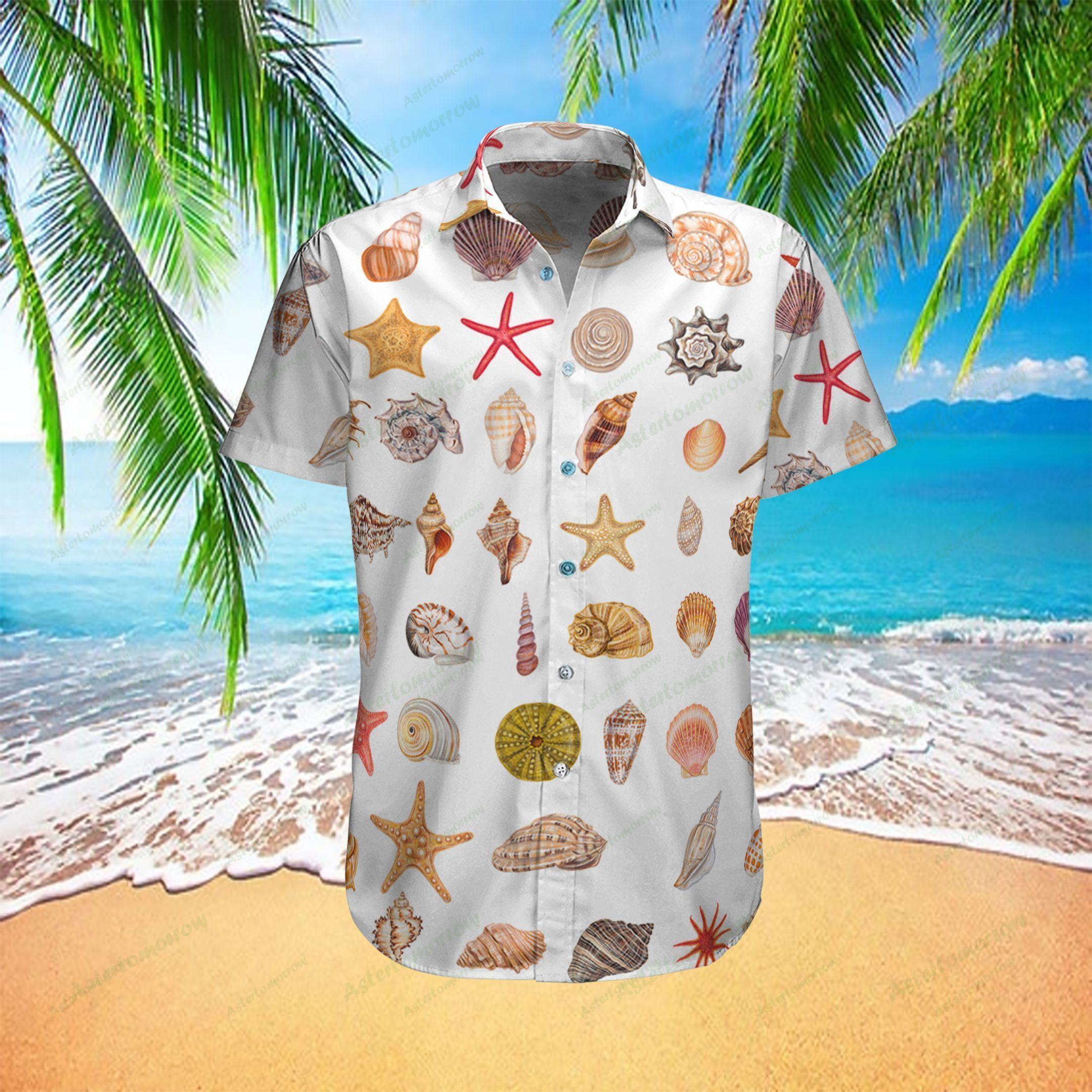 Seashell Sea Life Hawaiian Creatures Hawaiian Shirt Ha61307