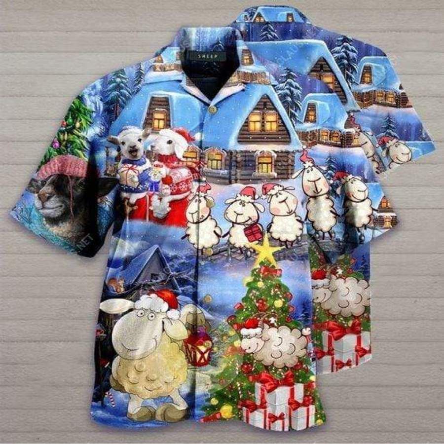 Hawaii Aloha Shirts Amazing Sheeps On Christmas Ha88591