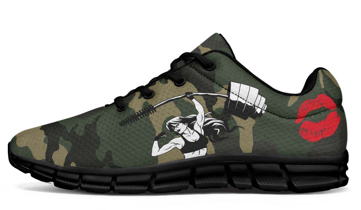 Camo Weights Beauty And Muscle Breathable Sneakers Custom Shoes