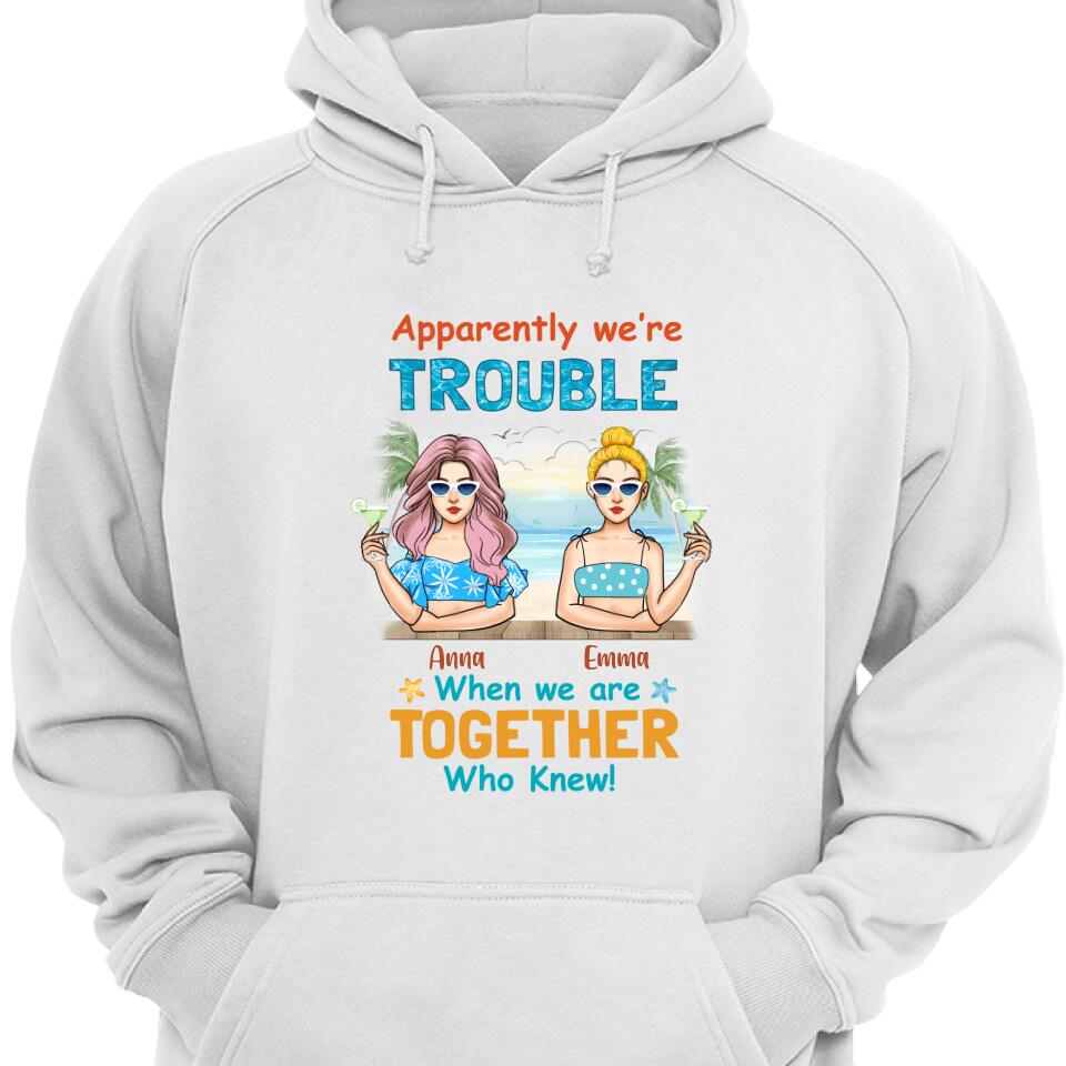 Personalized Friends Beach Hoodie, Unique Gift For Bestie – Trending Personalize