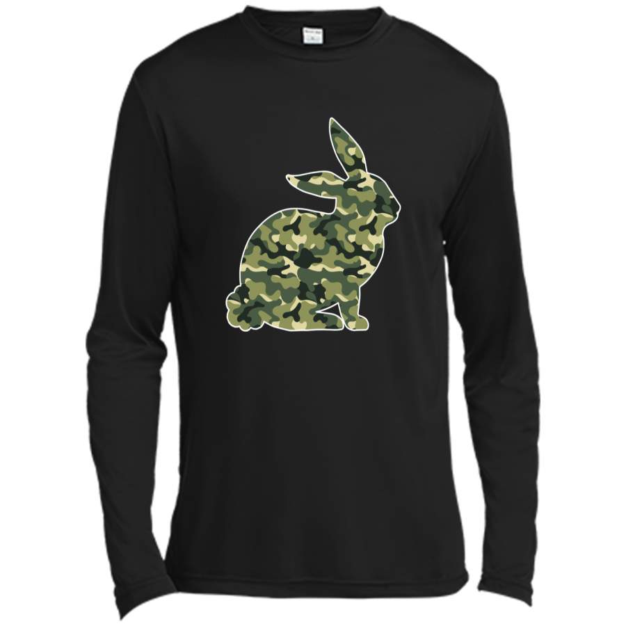 Easter Bunny Camo Rabbit Happy Easter T-Shirt Long Sleeve Moisture Absorbing Shirt