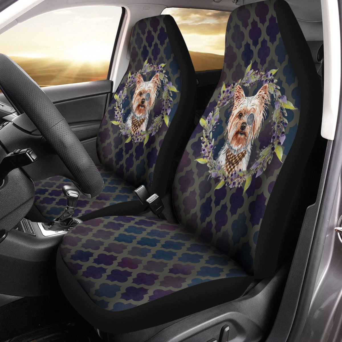 Yorkshire Terrier Yorkie Dog Car Seat Cover Size Universal Fit
