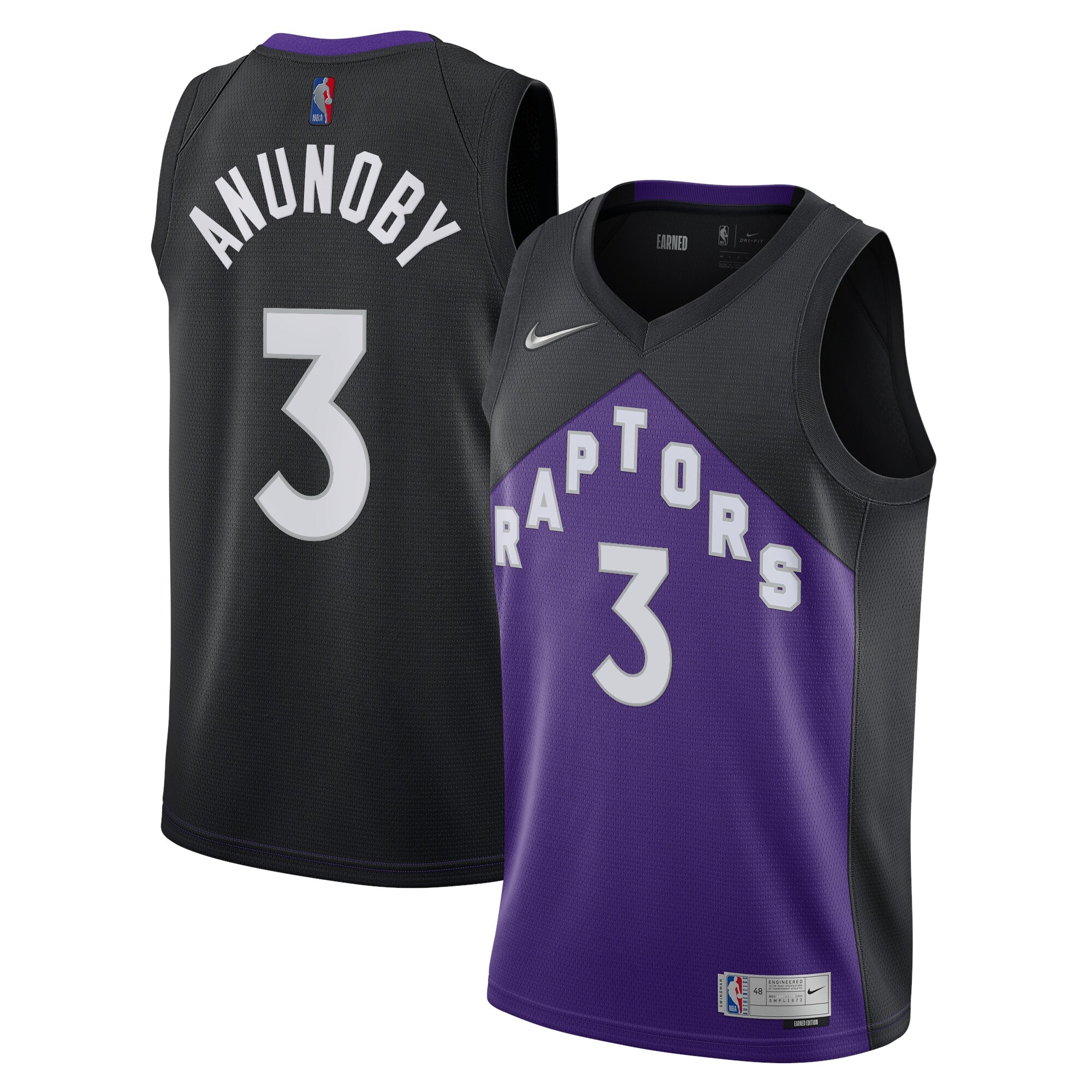 Toronto Raptors Earned Edition Swingman Jersey – OG Anunoby – Mens