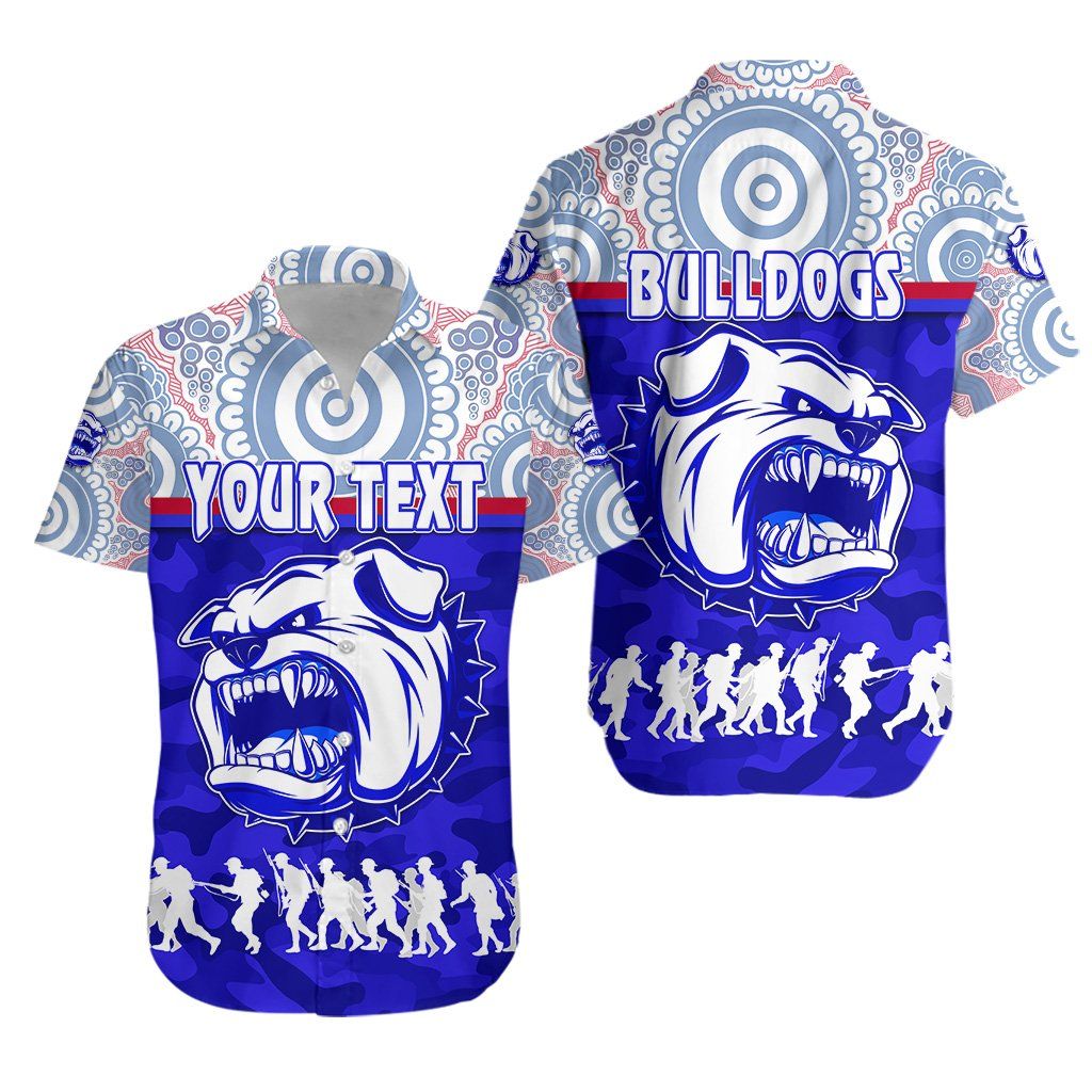 Western Bulldogs Hawaiian Shirt Anzac Day Indigenous K8