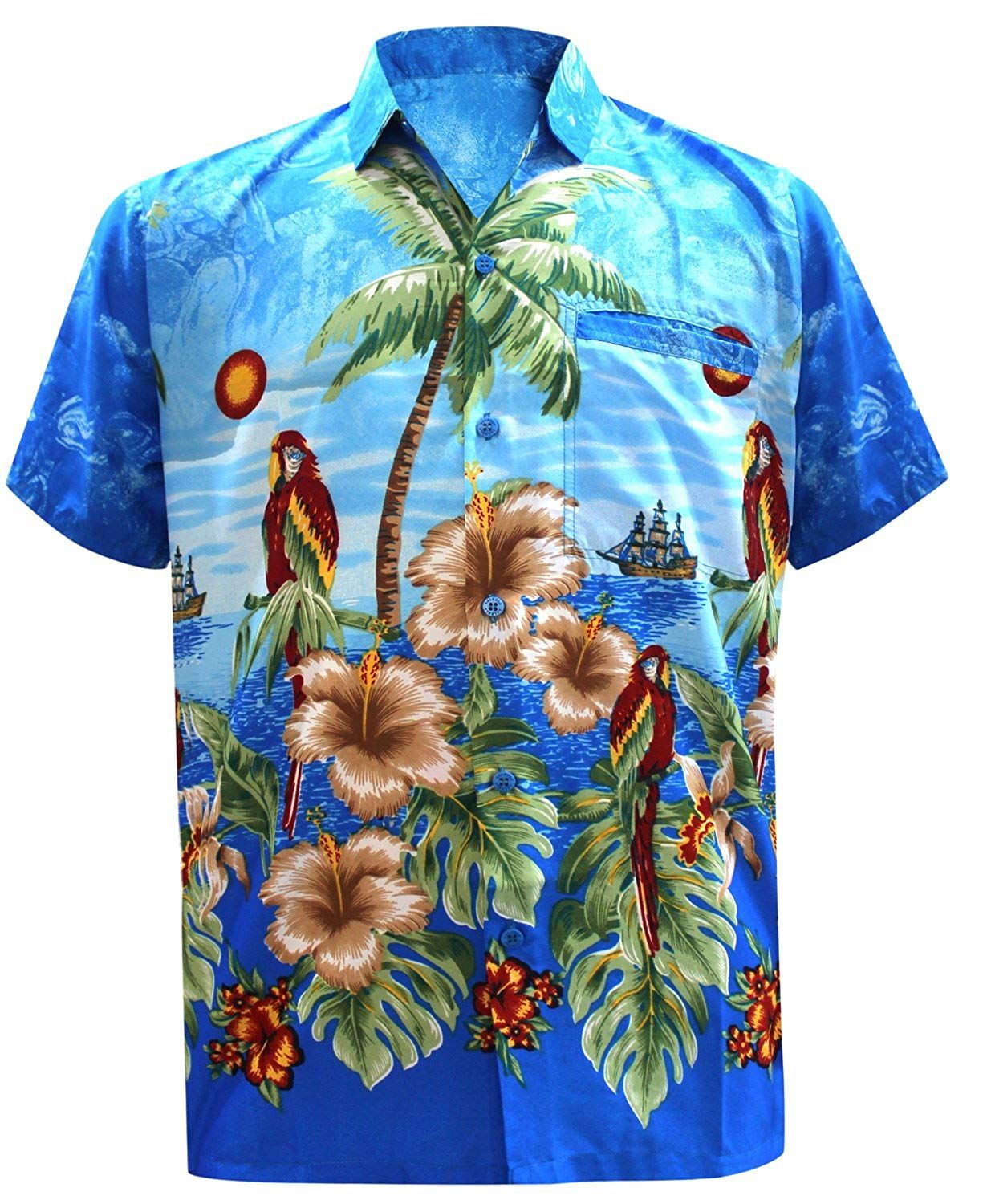 Floral Blue Nice Design Hawaii Shirt Ha30225