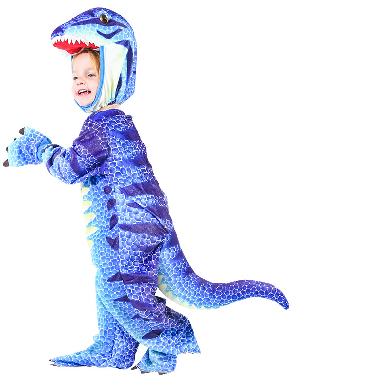 2020 Kids Little Costume Cosplay Dinosaur Jumpsuit Triceratops Costume Children Halloween Cosplay Christmas Costumes for Kids alx