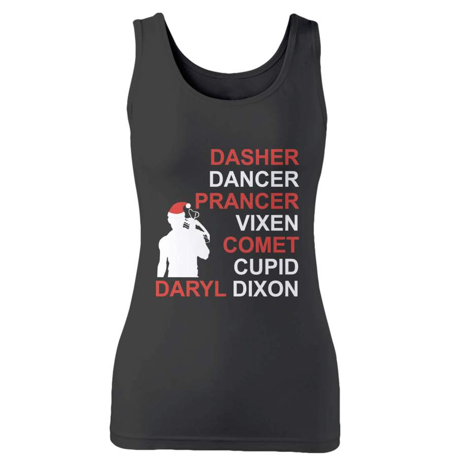 Dasher Dancer Prancer Daryl Dixon Woman’s Tank Top