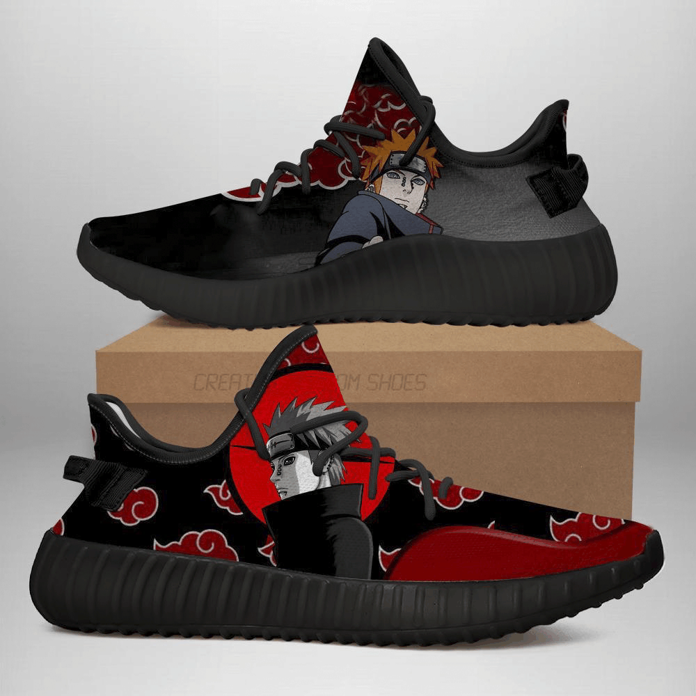 Akatsuki Pain Yeezy Shoes Naruto Anime Sneakers Fan Nr031