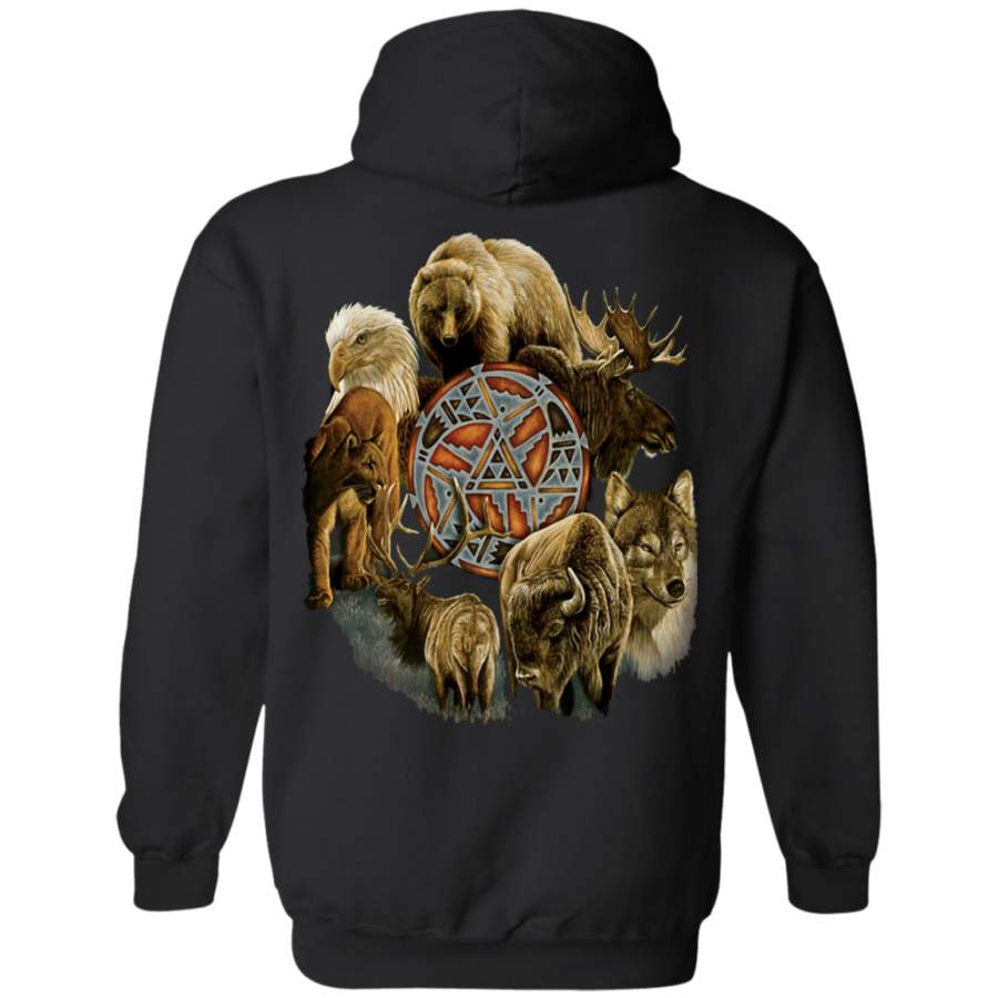 Spirit Animal Native American Hoodies – Back Print