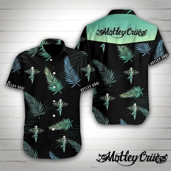 Motley Crue Rock Band Tropical Flower Hawaii Shirt Ha82732