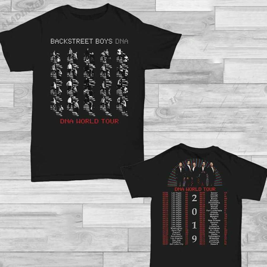 Backstreet Boys Shirts 2019 DNA World Tour Date T-Shirt Size S-3XL