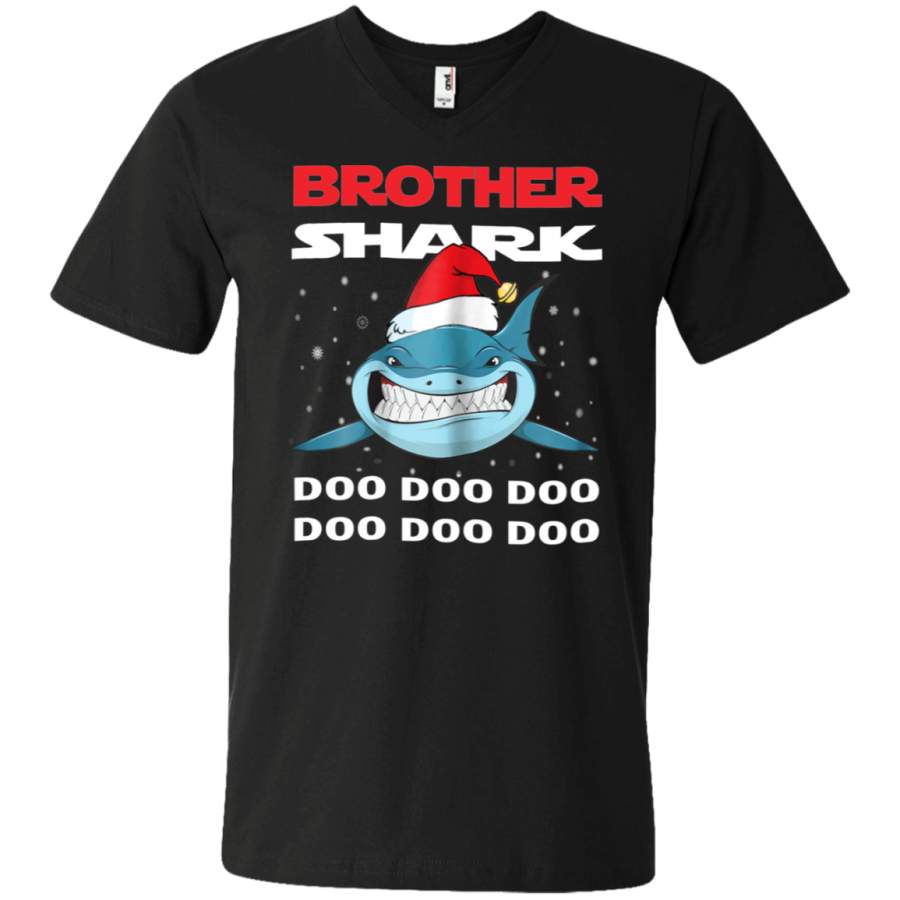 AGR Brother Shark Doo Doo Christmas Unisex V-neck