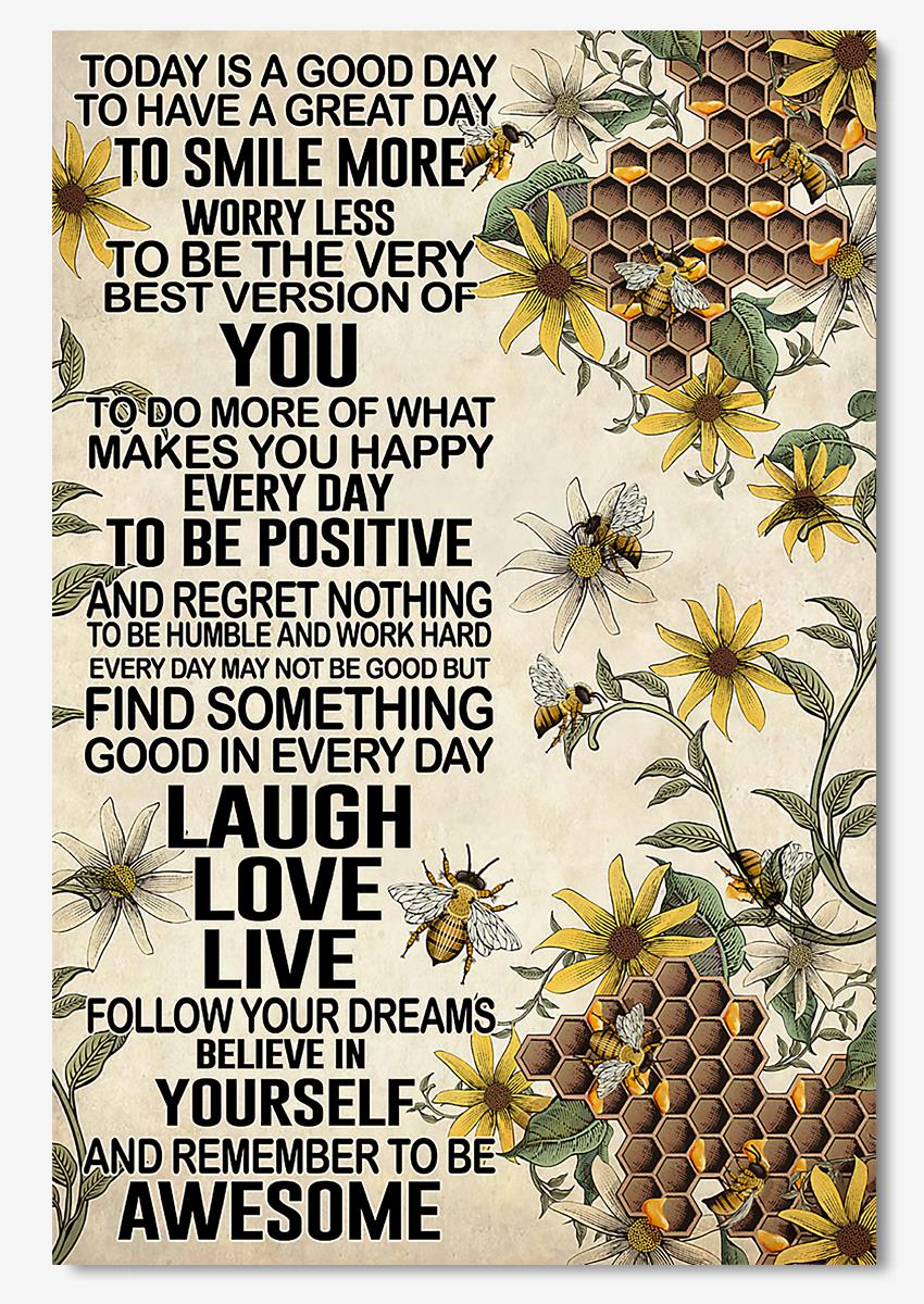 Today Is A Good Day Motivation Quotes Wall Art For Home Decor Poster