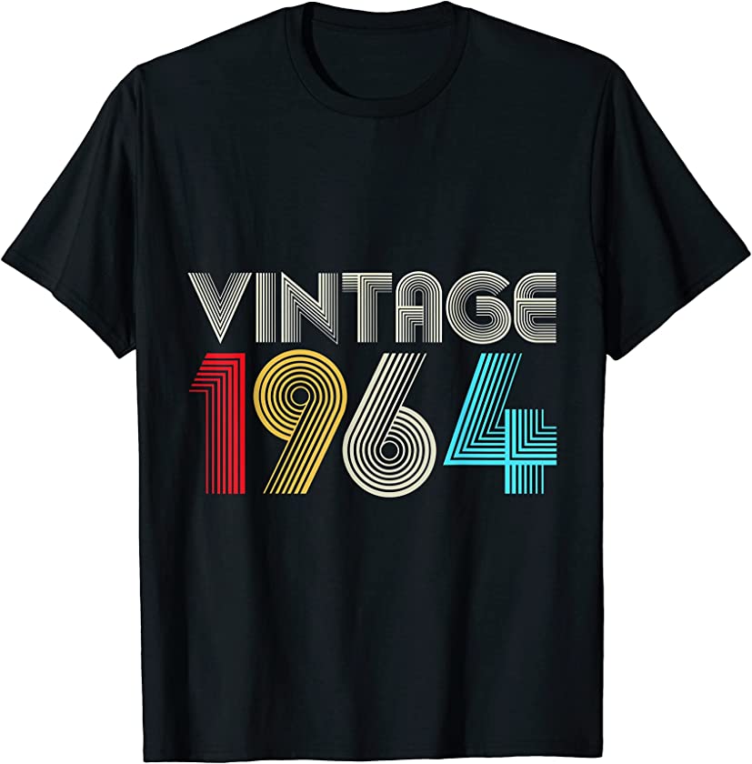 57th Birthday Gifts Year Old – Vintage 1964 T-Shirt