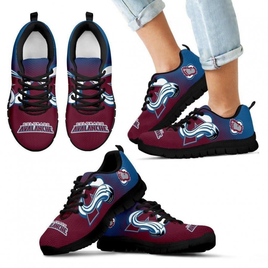 Colorful Unofficial Colorado Avalanche Sneakers #150