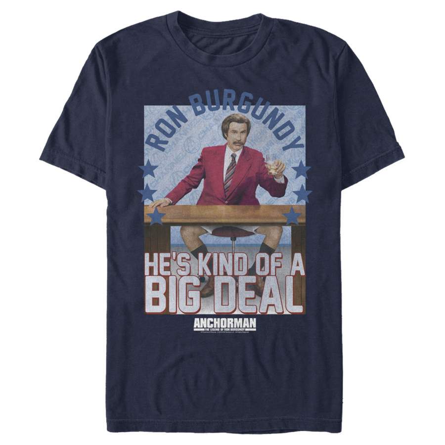 Anchorman Men’s Ron Kind of a Big Deal  T Shirt