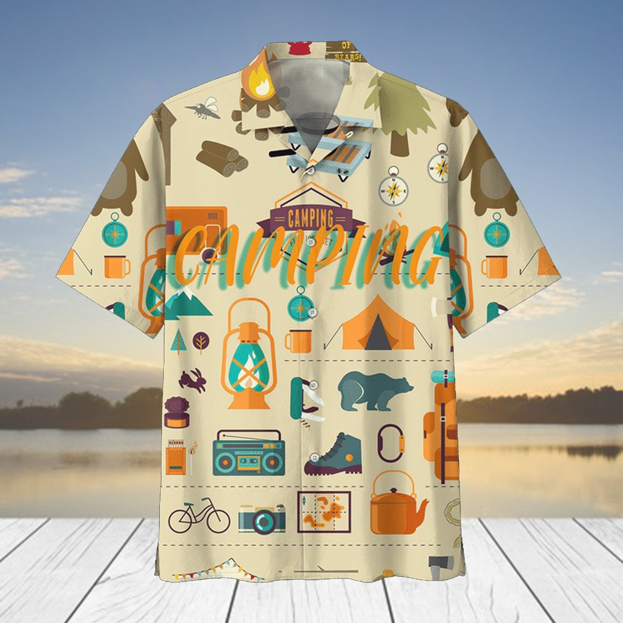 Camping Hawaii Shirt For Men Women Adult Ha18787