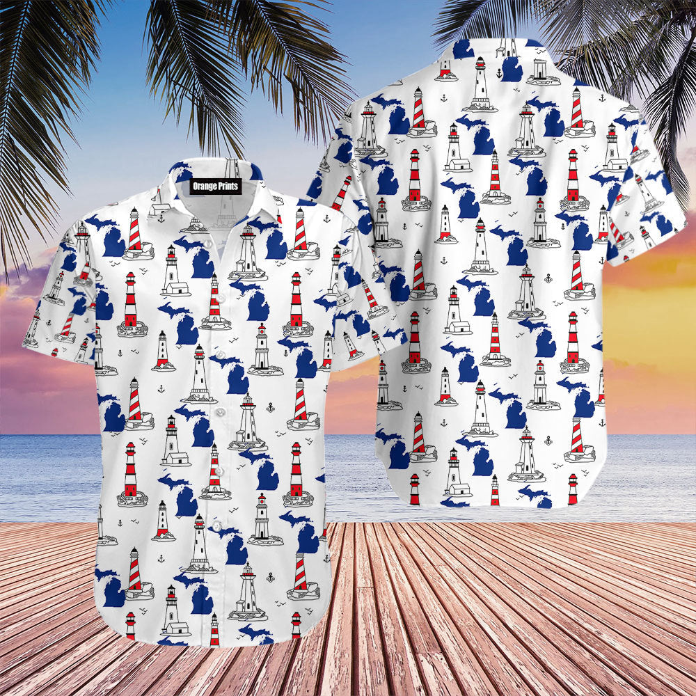 Michigan Lighthouse Hawaii Shirt For Men Women Ha30522